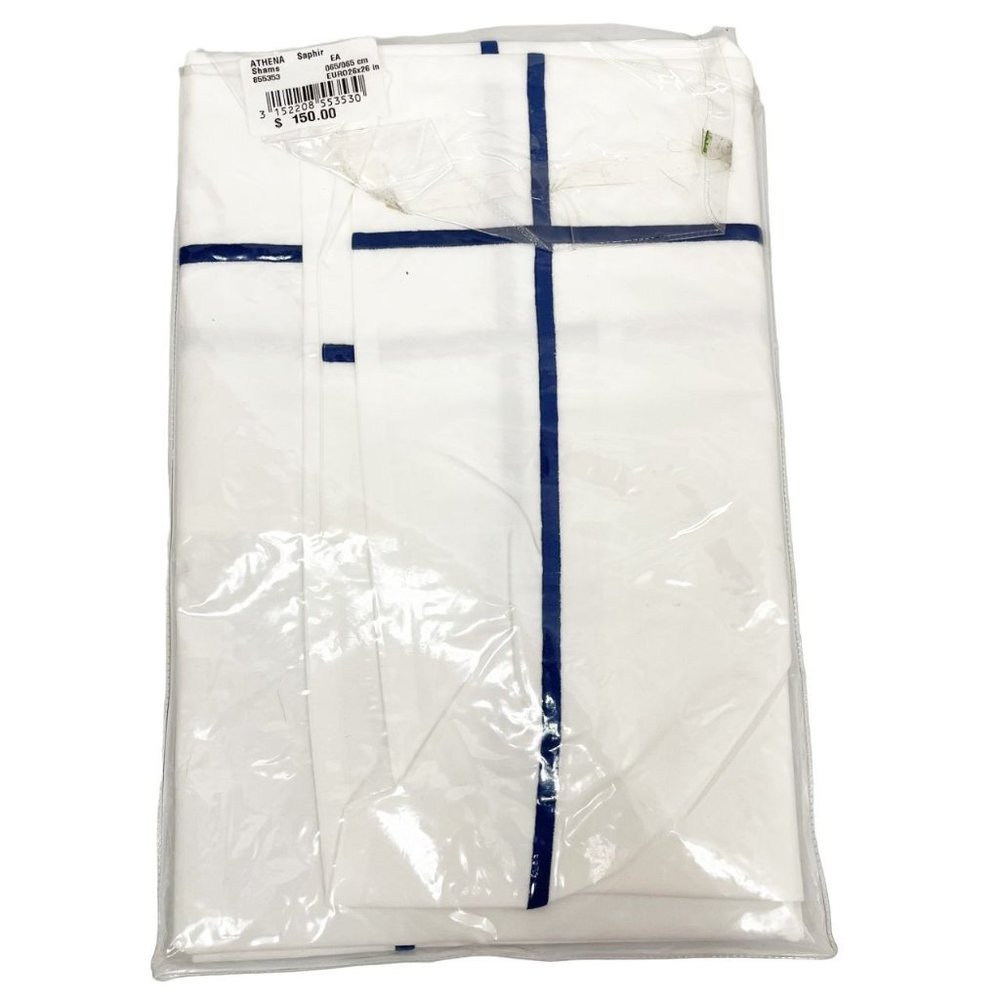 NEW Yves Delmore Athena Saphir European Sham 26x26 $150 Retail‎ - Picture 2 of 2